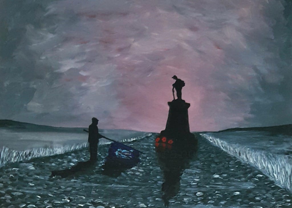 remembrance poppy art SAS