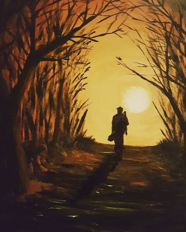 337 Open Edition Print 337  - 'Walking home in Autumn'