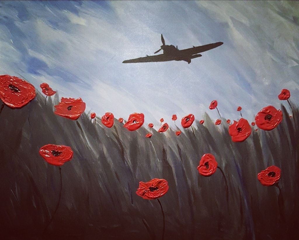 poppy spitfire painting