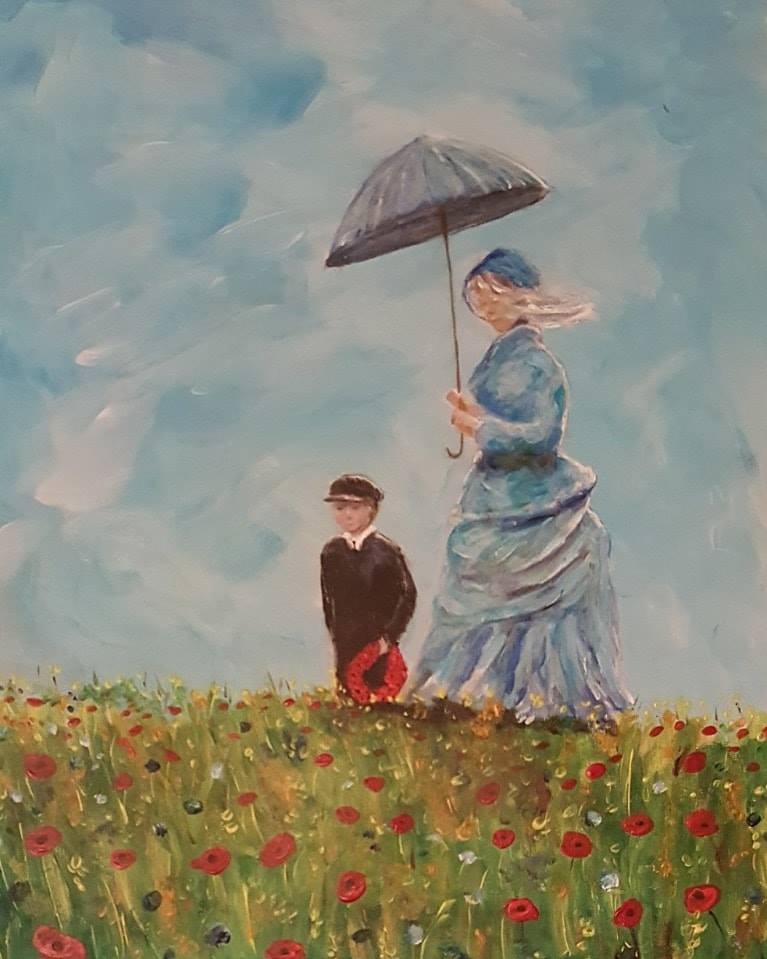 monet inspired art