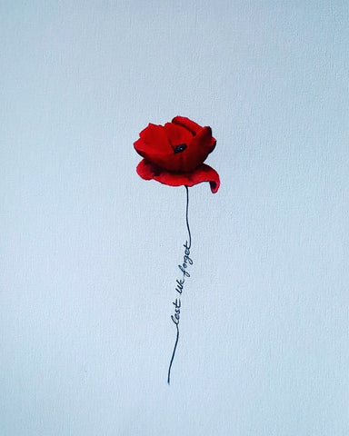 365 Limited Edition Giclée Print - 'White Lest We Forget Poppy'