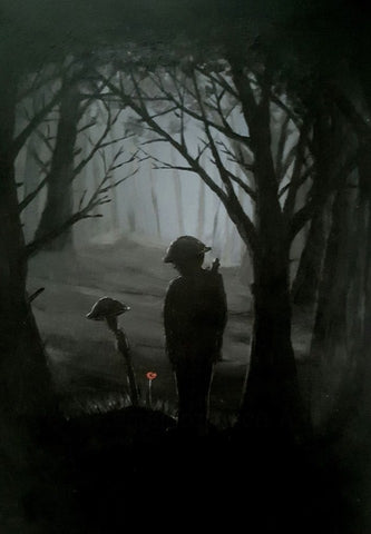 369 Original Painting 369 - 'Resting in woods'