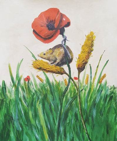 372 Original Painting 372 - 'Harvest Poppy'