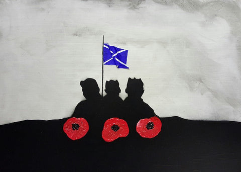 Original Painting - '3 Scottish Soldiers'