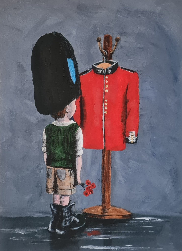 Irish guards remembrance art