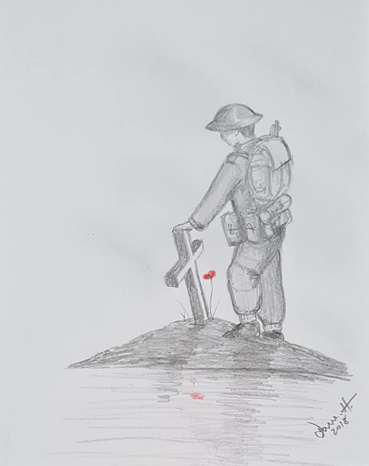 remembrance poppy art