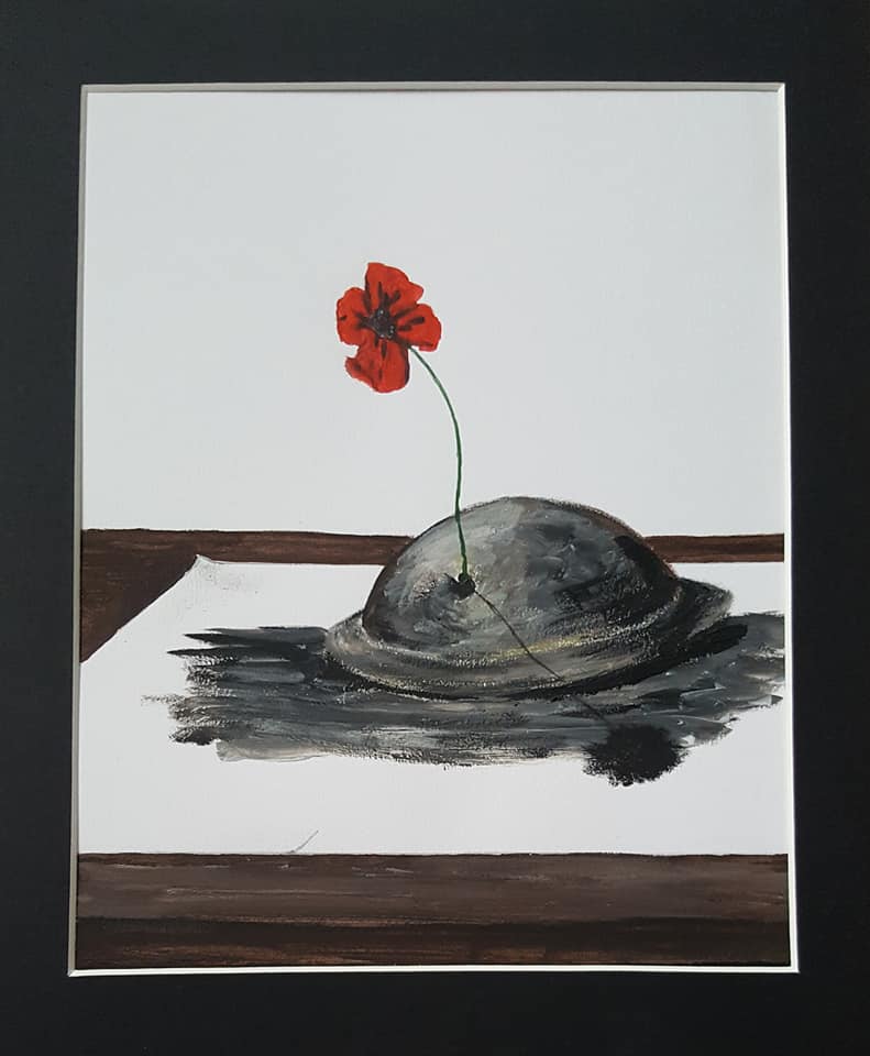 remembrance poppy art