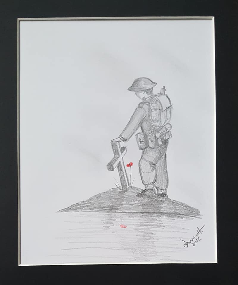 remembrance poppy art