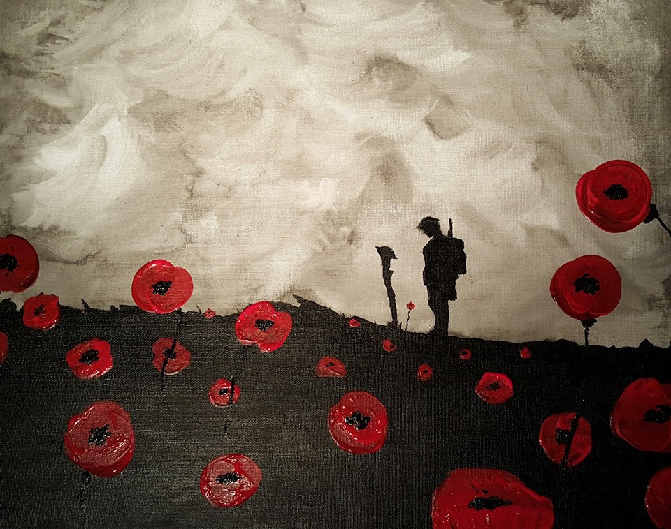 Remembrance Art 'Amidst the poppies'