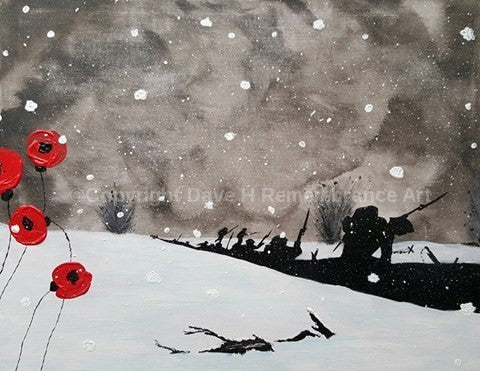 Remembrance Art  'Charge into snow'