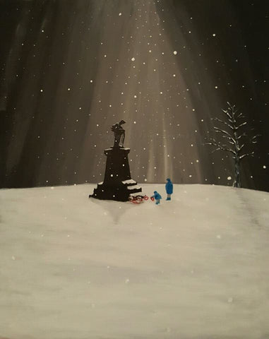 041 Open Edition Giclée Print 041 - 'Dad and Lad in Winter'
