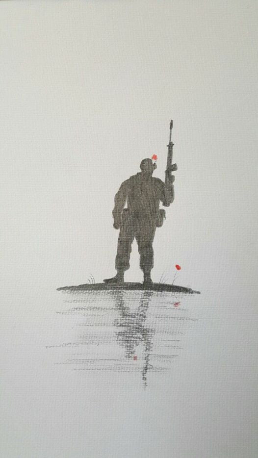 Original pencil sketch - 'Fusilier'