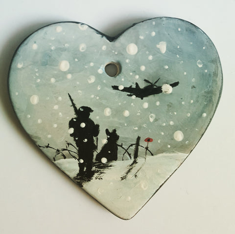 Love Heart Decoration - 'watching and waiting'