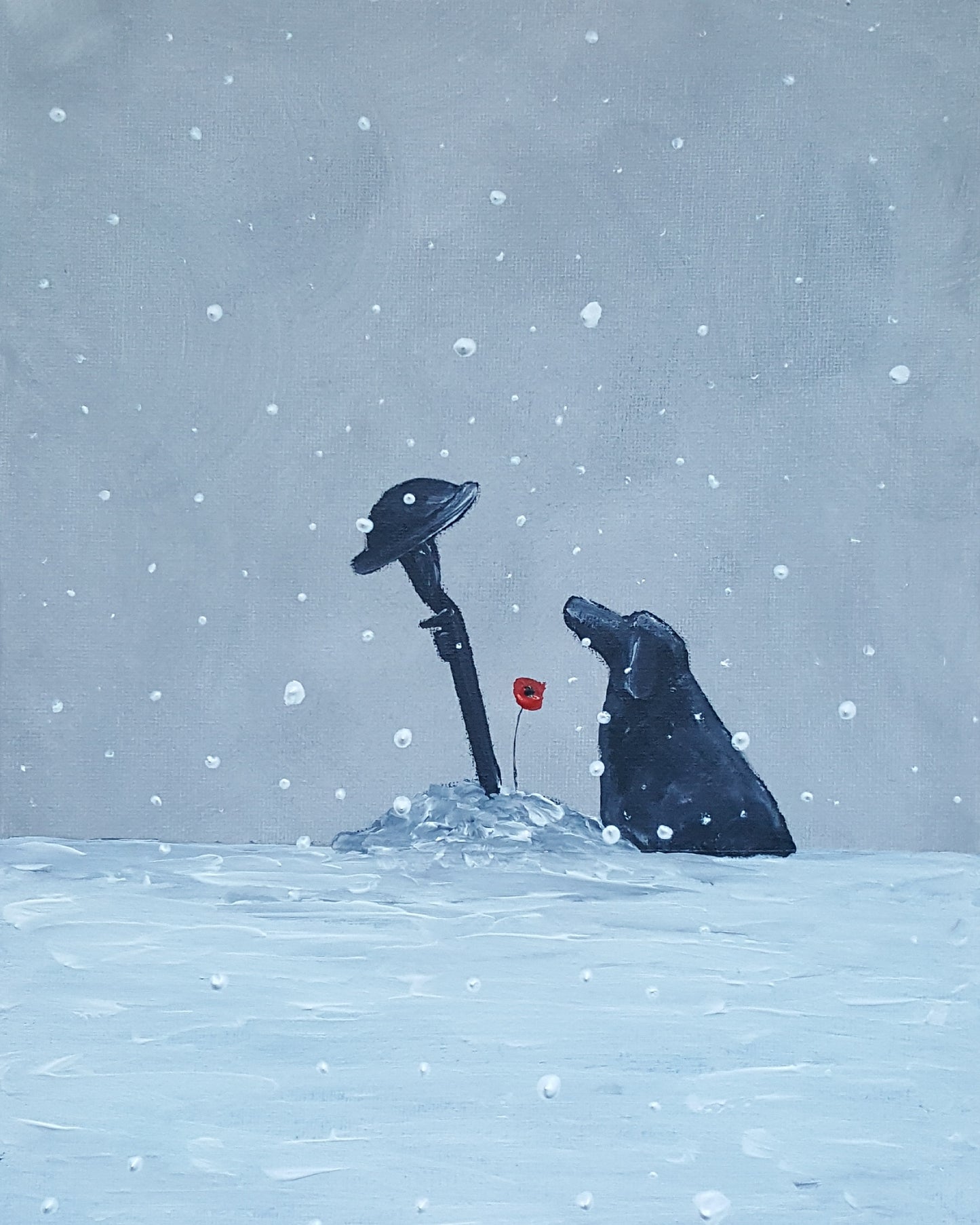 Poppy dog art