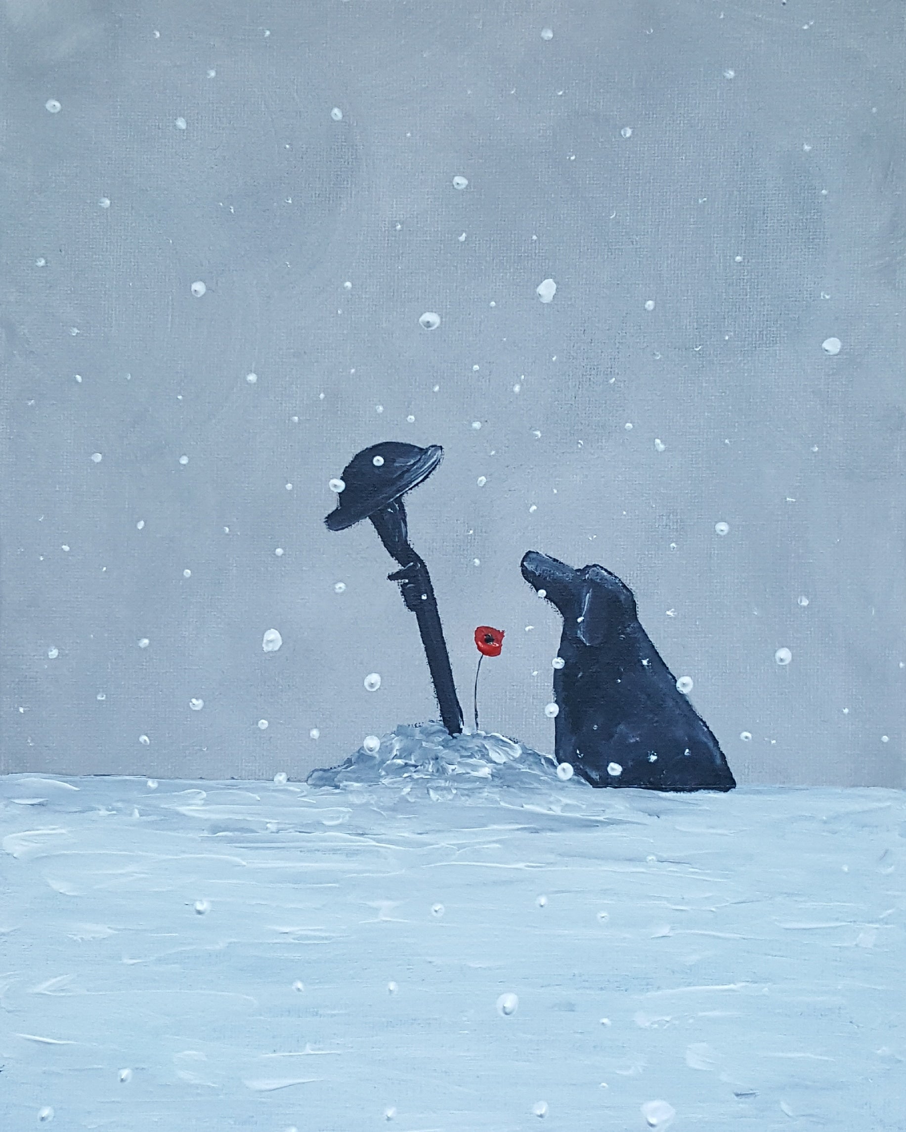 Poppy dog art