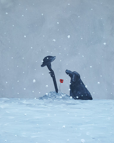 Original Painting - ' Please come back in the snow #1'
