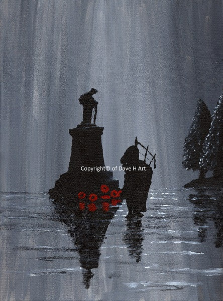 Remembrance art lament for the slain piper