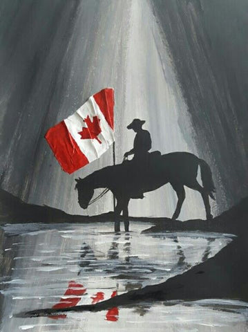 150 Open Edition Giclée Print 150 - 'Mounties Reflection'