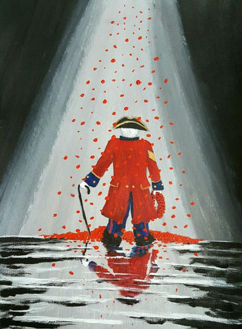 180 Original painting - 'Poppy Shower'