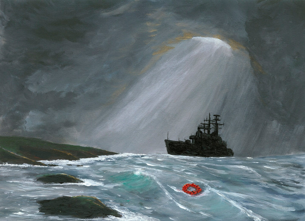 Remembrance Art Type 42 Destroyer