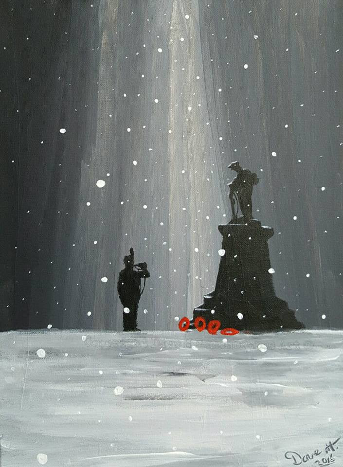 Original Painting - 'Snowy last post'