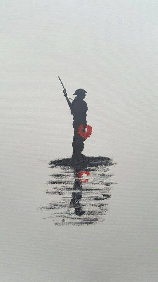 Poppy Art Sentry painting