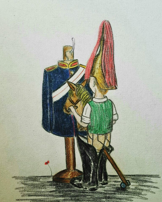U593 Original Polychromo - 'Big boots to fill - Blues & Royals'