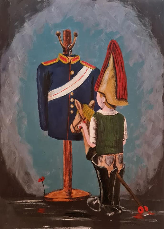 Limited Edition Giclée Print - 'Big boots to fill - Blues and Royals'