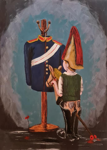 453 Limited Edition Giclée Print - 'Big boots to fill - Blues and Royals'