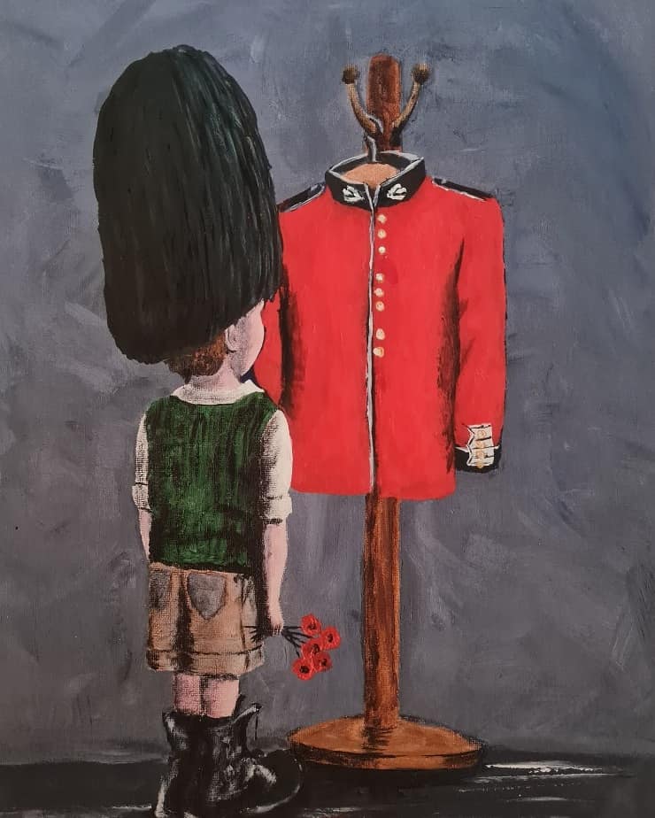 454 Limited Edition Giclée Print - 'Big boots to fill - Scots Guards'