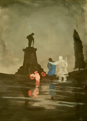 Original Painting 082 - 'Celebrate, the war's over!'