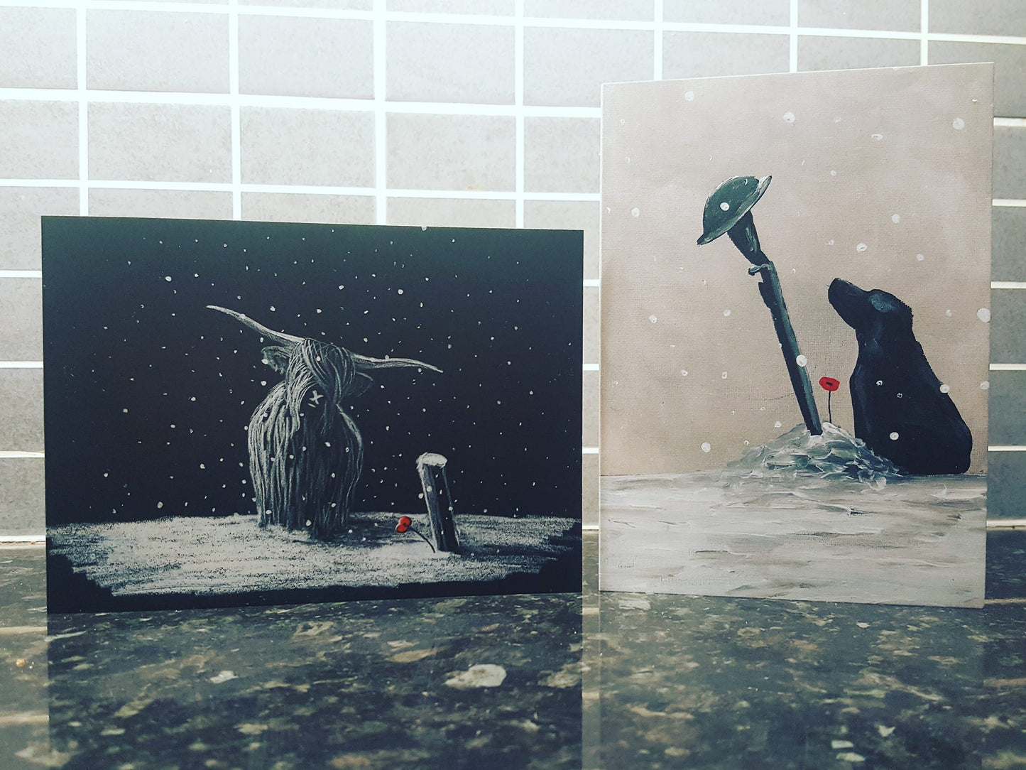 remembrance art christmas Xmas cards