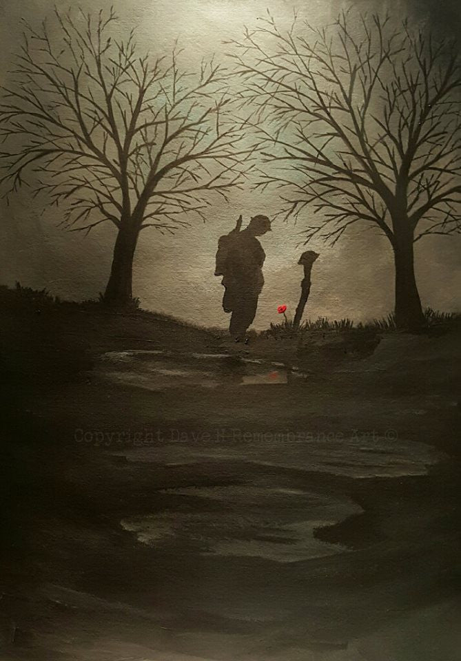 Dave H Remembrance Art painting 'Farewell brother'