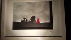 Lonely Job, original framed painting by up-and-coming UK artist Dave H, best known for his Remembrance themed artwork