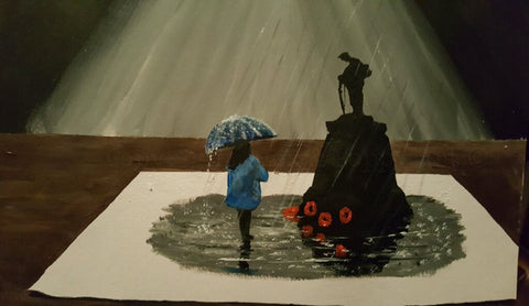 214 Open Edition Giclée Print 214 - 'Lady in Blue 3D'