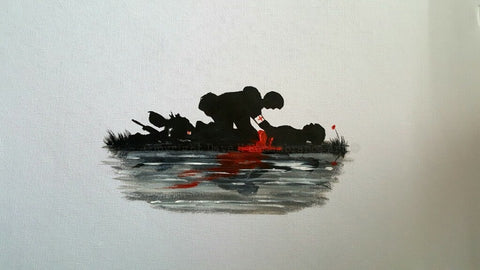 Original Painting 131 - 'Medic Reflected'