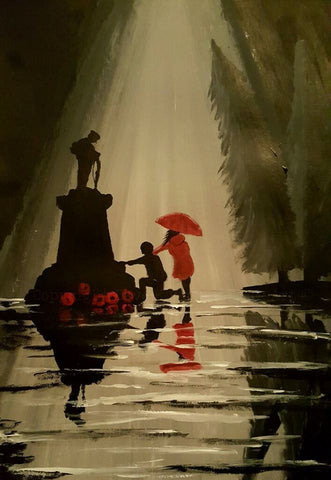 159 Limited Edition Giclée Print - 'Memorial Sorrow in Red'
