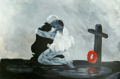 Original Painting - 'miss you too Babe'