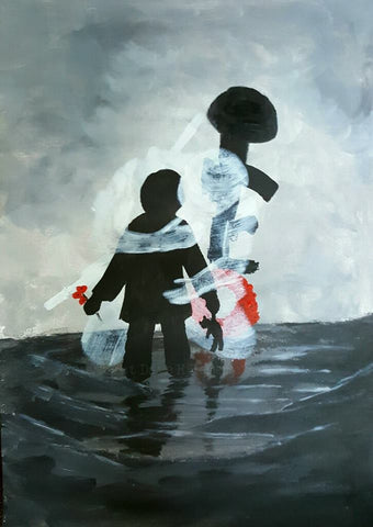 Original Painting 081 - 'miss you too son'