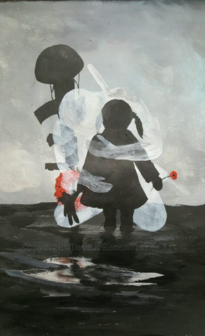 Original Acrylic Painting 075 - 'miss you too sweetie'