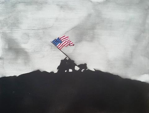 Original Painting - 'Old Glory' by UK Artist Dave Hill