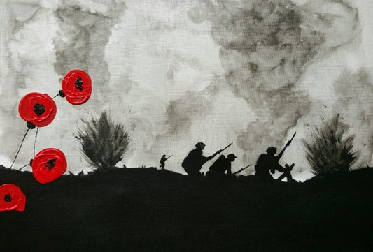 Remembrance Art 'Over the top'