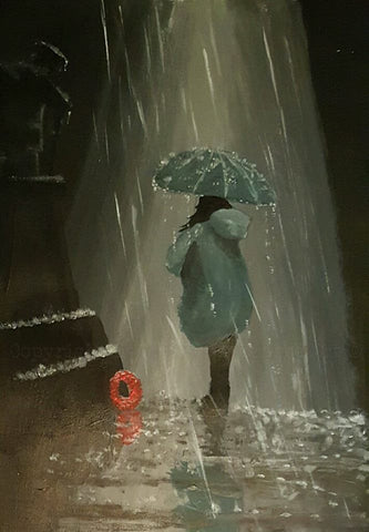 158 Open Edition Giclée Print 158 - 'Raining in my heart'