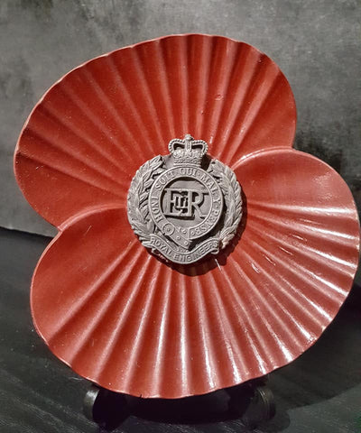 Royal Engineers Painted Remembrance Art Sculpture