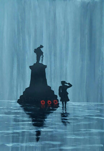 118 Open Edition Giclée Print 118 - 'Respect in the rain'
