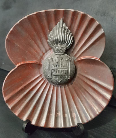 Royal Highland Fusiliers Painted Remembrance Art Sculpture