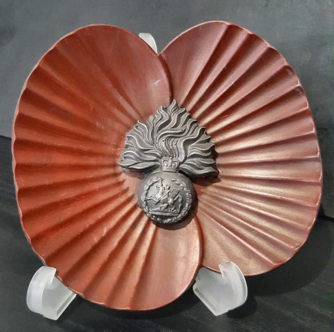 Painted Royal Regiment of Fusiliers Remembrance Art Sculpture