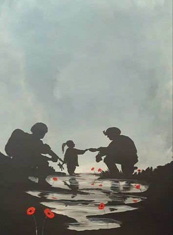 Original Painting - 'Sharing Rations'