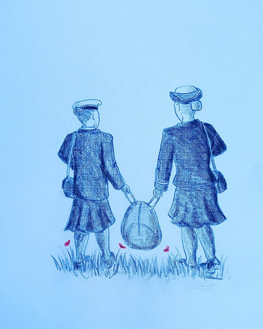 u028 Original Polychromo u028 -  'Sharing the load'