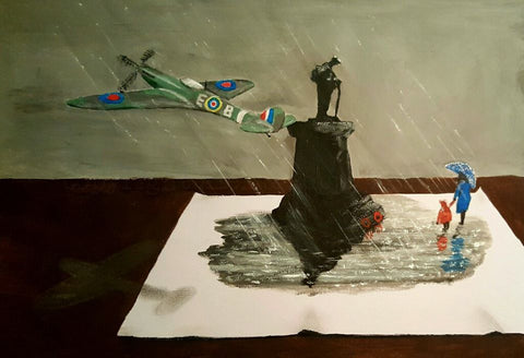 216 Limited Edition Giclée Print - 'Spitfire Memorial'